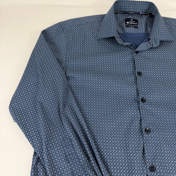 Ben Sherman The Original Stretch Slim Fit  Men's Long Sleep Button-up Shirt,‎ L - Picture 4 of 13